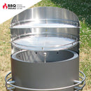 Rundgrill YETI - Farbe: grau - Selwie Shop