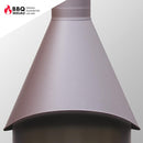 Lackierte Haube - Typ 1 (Kamin mit 60 cm Durchmesser) - Braun - Selwie Shop