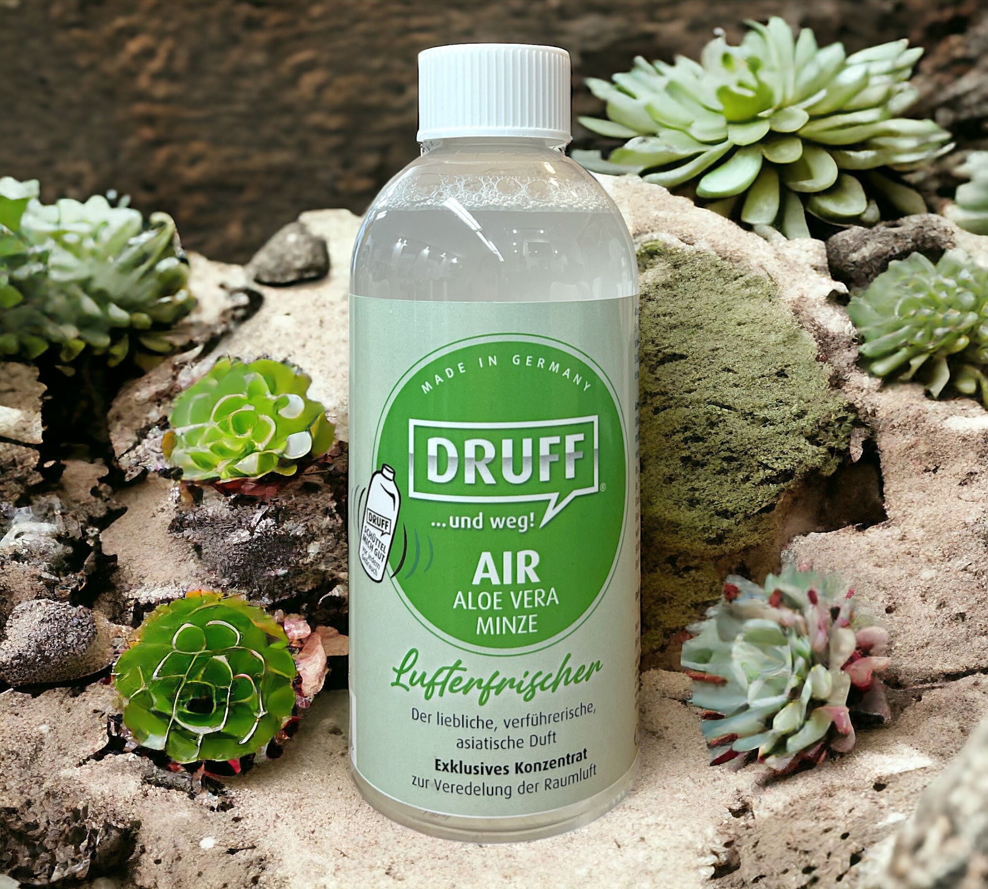 DUFTSTOFF DRUFF AIR ALOE VERA MINZE – DRUFF Mikrobenreiniger EcoGlanz