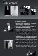 AUFTISCH-TAFELWASSERANLAGE BLACK & WHITE DIAMOND HOT EDITION INKL. FILTEREINHEIT - Selwie Shop