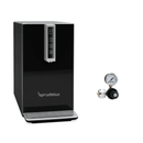 AUFTISCH-TAFELWASSERANLAGE BLACK & WHITE DIAMOND HOT EDITION INKL. FILTEREINHEIT - Selwie Shop