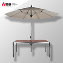 GrillTisch Schirmhalter mit Lochfliese - Nippon Rot - Selwie Shop