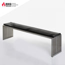 Edelstahl Sitzbank Magic, Gross - ohne Rückenlehne - Selwie Shop