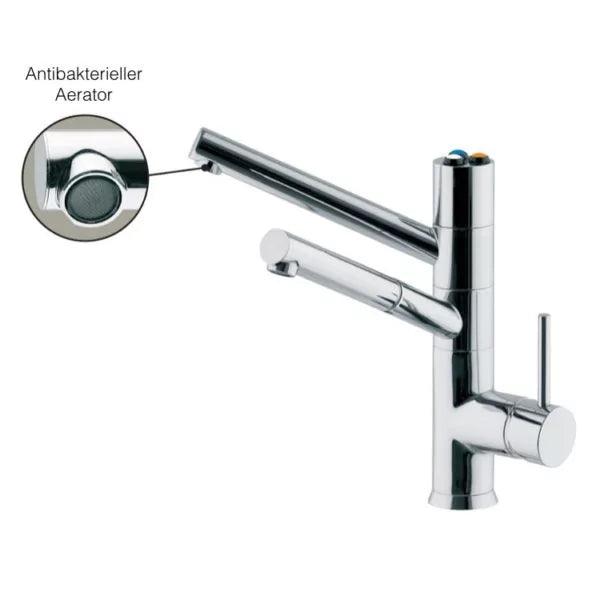 Designer 5-Wege-Wasserhahn mit ausziehbarer Brause CUCINA IDEALE - Selwie Shop