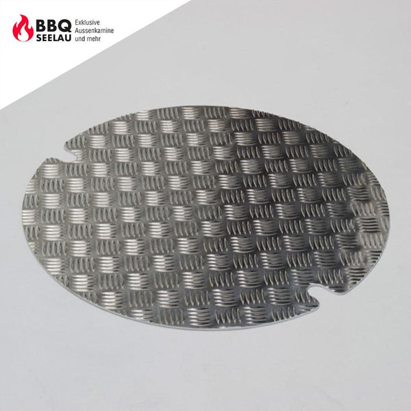 Einlegeboden aus Aluminium, Riffelblech - für Kamine Typ 2 - Selwie Shop