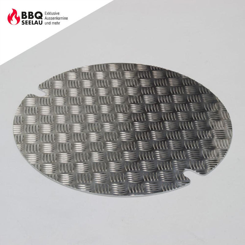 Einlegeboden aus Aluminium, Riffelblech - für Kamine Typ 3 - Selwie Shop