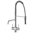 Designer Spiralfeder-Drei-Wege-Wasserhahn LUXURY, Chrom - Selwie Shop
