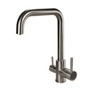 URBAN INOX 3-Wege-Wasserhahn aus Edelstahl | 360° drehbare Küchenarmatur aus massivem 304 Edelstahl - Selwie Shop